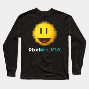 PixelArt V1.0 | Smiley :D Long Sleeve T-Shirt